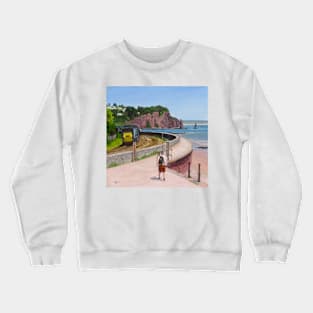 Trains At Teingmouth Crewneck Sweatshirt